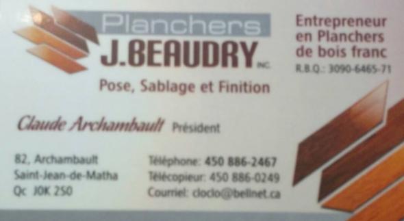 Plancher Jacques Beaudry Saint-Jean-de-Matha, (QC)