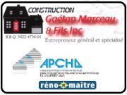 CONSTRUCTION RÉNOVATION  GAÉTAN MARCEAU & FILS INC St-Malachie